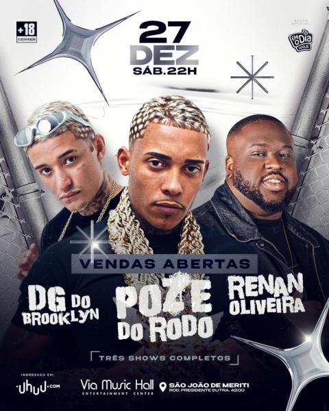 Poze do Rodo, DG do Brooklyn e Renan Oliveira