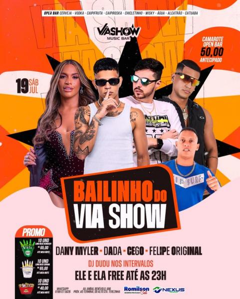 Dany Myler, Dada, Cego e Felipe Original - Bailinho do Via Show