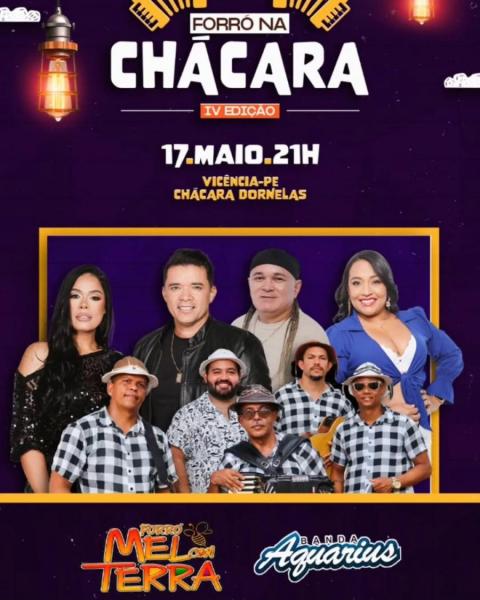 Forró Mel com Terra e Banda Aquárius - Forró na Chácara