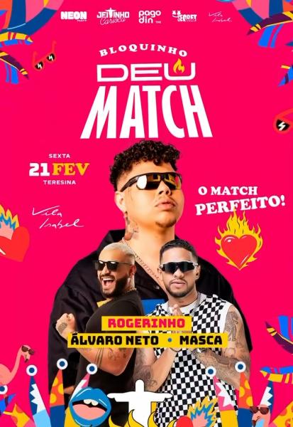 Rogerinho, Álvaro Neto e Masca - Bloquinho Deu Match