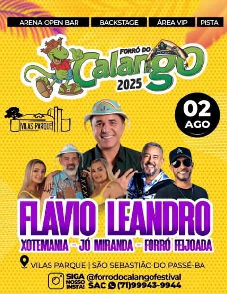 Flávio Leandro, Xotemania, Jó Miranda e Forró Feijoada - Forró do Calango 2025