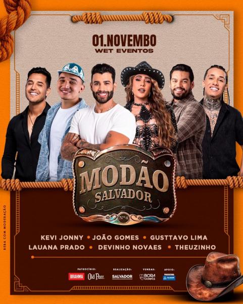 Kevi Jonny, João Gomes, Gusttavo Lima, Lauana Prado, Devinho Novaes e Theuzinho - Modão Salvador 2025
