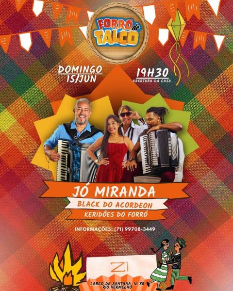 Jó Miranda, Black do Acordeon e Keridões do Forró - Forró do Talco