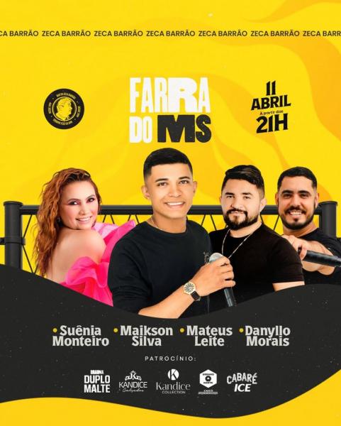 Maikson Silva, Suênia Monteiro, Mateus Leite e Danyllo Morais - Farra do MS