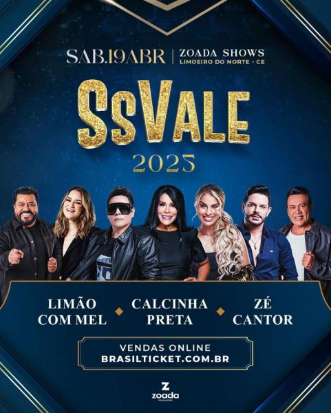 Calcinha Preta, Limão com Mel e Zé Cantor - SSVale 2025