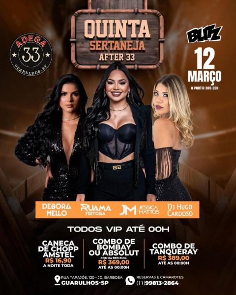 Debora Mello, Ruama Feitosa, Jessica Mattos e Dj Hugo Cardoso