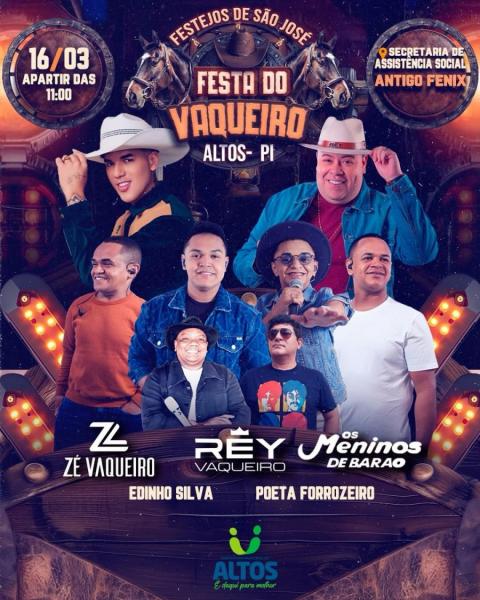 Rey Vaqueiro, Zé Vaqueiro e Os Meninos de Barão - Festa do Vaqueiro
