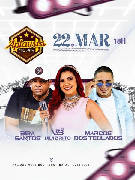 Vivi Brito, Bira Santos e Marcos dos Teclados