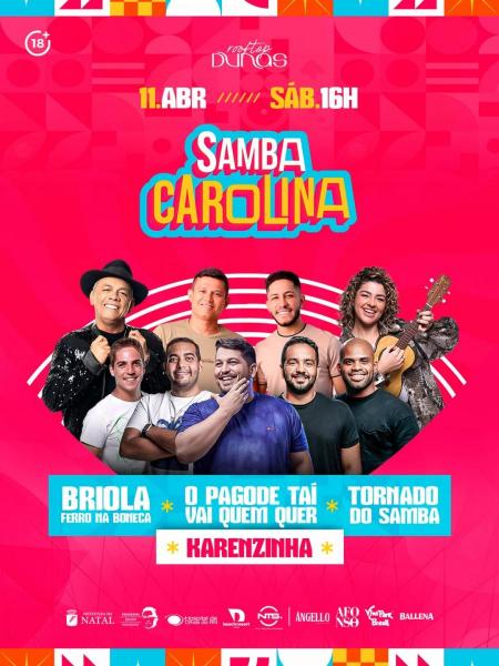 Briola Ferro na Boenca, O Pagode Taí vai quem querm Tornado do Samba e Karenzinha - Samba Carolina