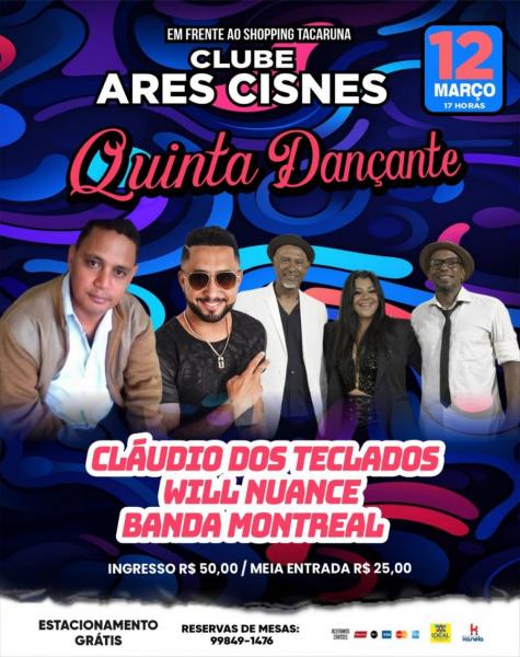 Cláudio dos Teclados, Will Nuance e Banda Montreal