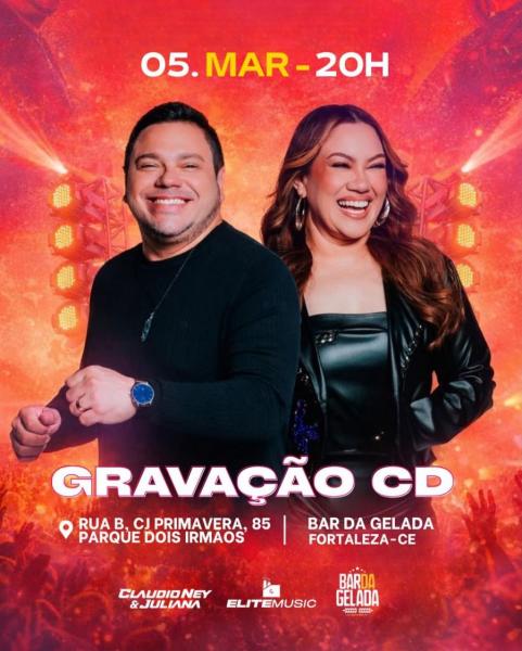 Claudio Ney & Juliana - Gravação CD