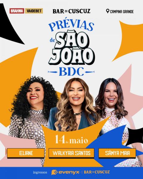 Eliane, Walkyria Santos e Sâmya Maia