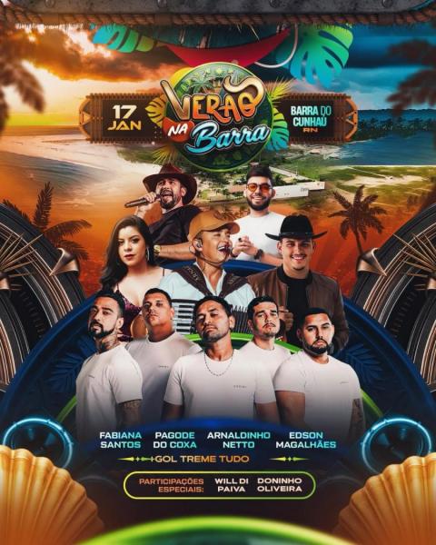 Fabiana Santos, Pagode do Coxa, Arnaldinho Netto e Edison Magalhães - Verão na Barra 2026