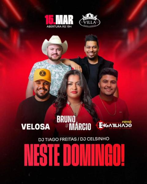 Velosa, Bruno & Márcia e Forró Engatilhado