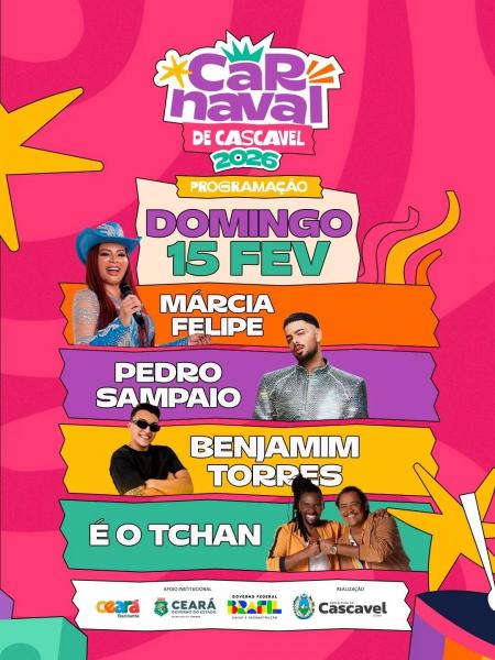 Márcia Fellipe, Pedro Sampaio, Benjamim Torres e É o Tchan