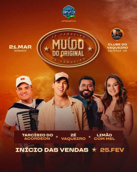 Zé Vaqueiro, Tarcísio do Acordeon e Limão com Mel - Muído do Original