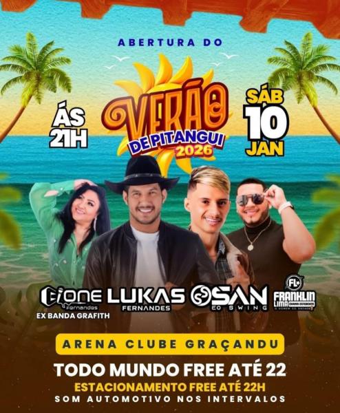 Luka Fernandes, San & o Swing, Cione Fernandes e Franklin Lima - Verão de Pirangui 2026