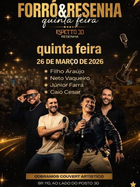 Filho Araújo, Neto Vaqueiro, Júnior Farra e Caio Cesar - Forró & Resenha