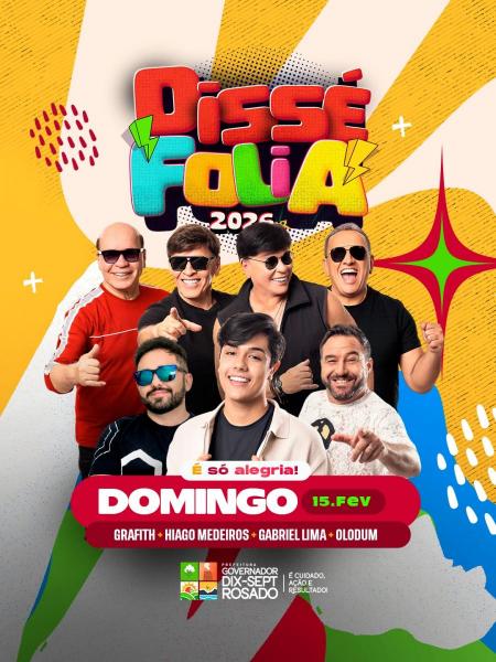 Banda Grafith, Hiago Medeiros, Gabriel Lima e Olodum - Dissé Folia 2026