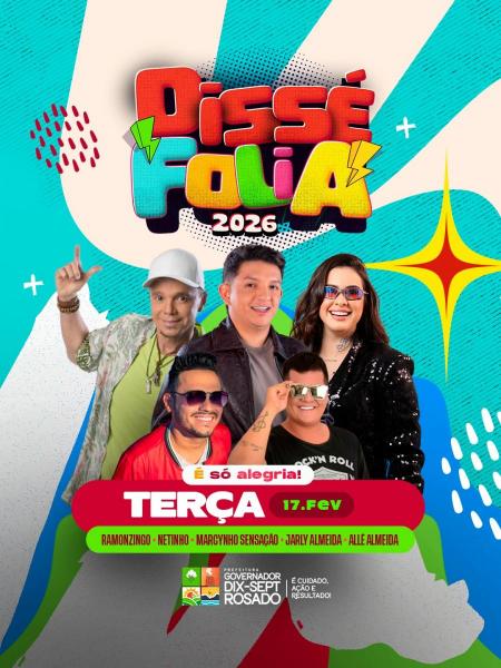Ramonzingo, Netinho, Marcynho Sensação, Jarly Almeida e Allê Almeida - Dissé Folia 2026