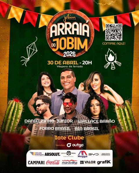 Danielzinho Junior, Wallace Barão, Forró Brasil e Bia Brasil - Arraiá do Jobim 2026