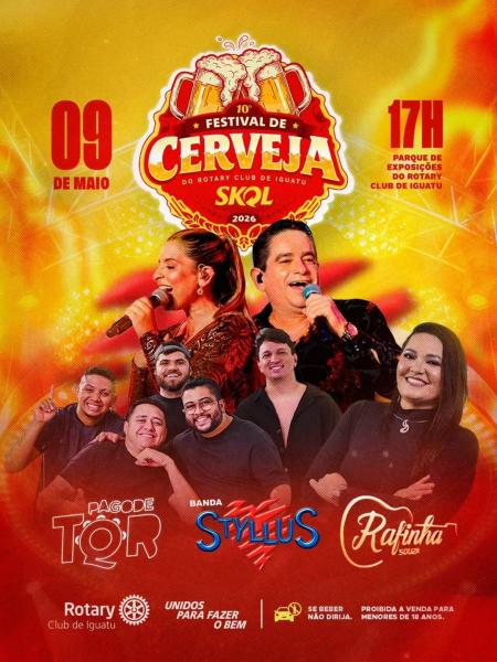 Banda Styllus, Pagode TQR e Rafinha Souza - 10º Festival de Cerveja 2026