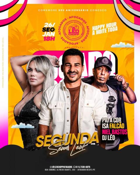 Pio a Cor, Isa Falcão, Niel Bastos e Dj Léo