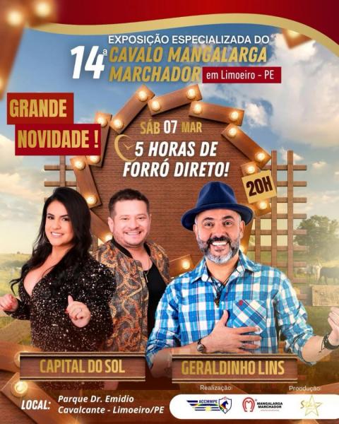 Capital do Sol e Geraldinho Lins - 14ª Exposição Cavalo Mangalarga Marchador