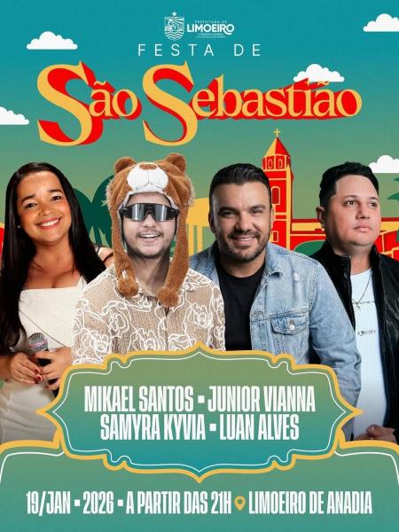 Mikael Santos, Junior Vianna, Samyra Kyvia e Luan Alves