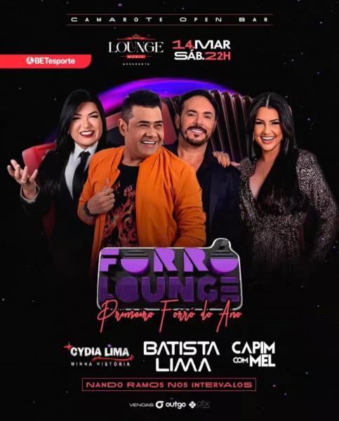 Batista Lima, Cydia Lima e Capim com Mel