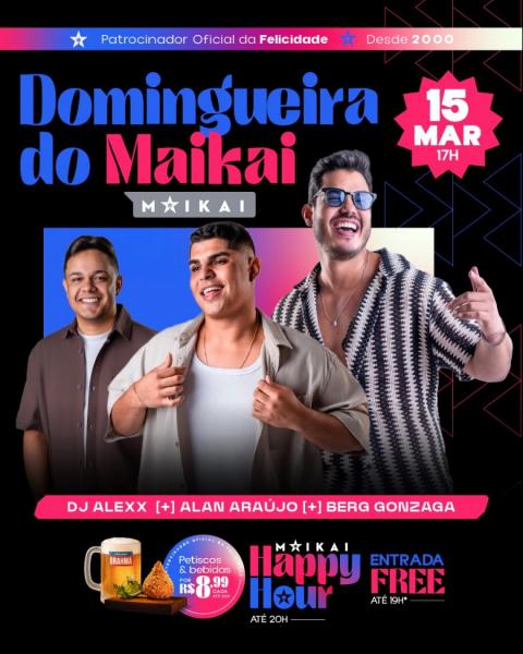 Dj Alexx, Alana Araújo e Berg Gonzaga