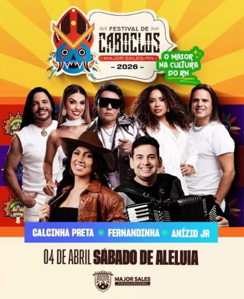 Calcinha Preta, Fernandinha e Anízio Jr - Festival de Caboclos 2026