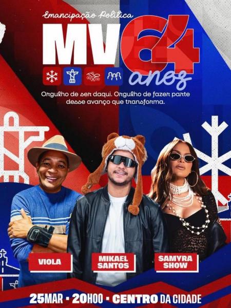 Viola, Mikael Santos e Samyra Show