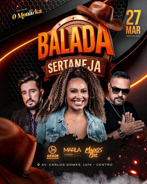 Marla Souza, Júnior Magalhães e DJ Marcos Maya - Balada Sertaneja