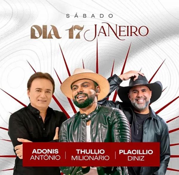 Thullio Milionário, Adonis Antônio e Placillio Diniz