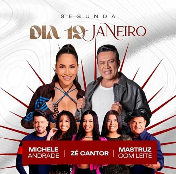 Zé Cantor, Michele Andrade e Mastruz com Leite