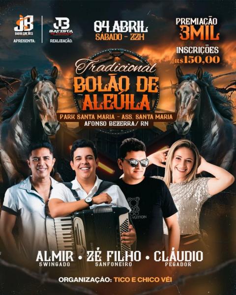 Zé Filho Sanfoneiro, Almir Swingado e Cláudio Pegador - Bolão de Aleluia