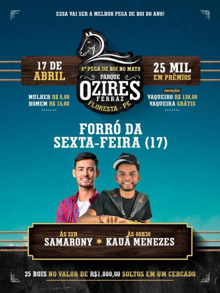 Samarony e Kauã Menezes - 6º Pega de Boi no Mato