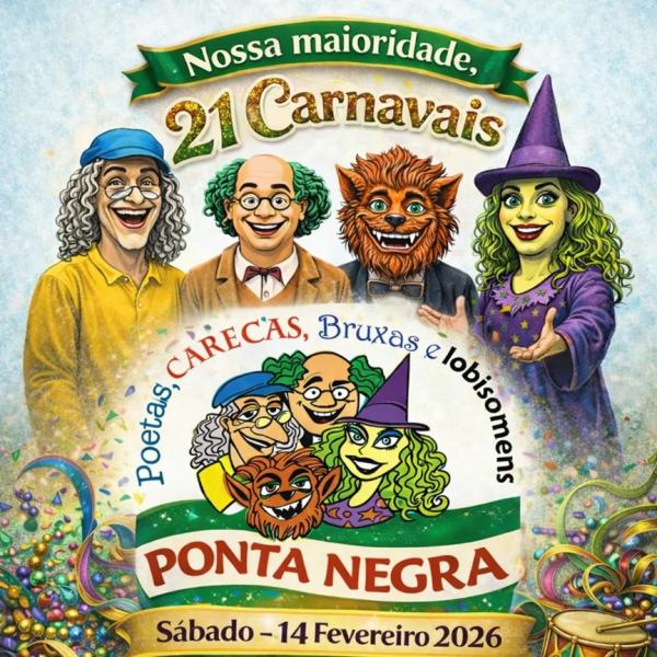 21º Bloco Poetas Carecas Bruxas e Lobisomens 2026