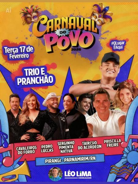 Cavaleiros do Forró, Pedro Luccas, Serginho Pimenta Nativa, TArcísio do Acordeon e Priscilla Freire