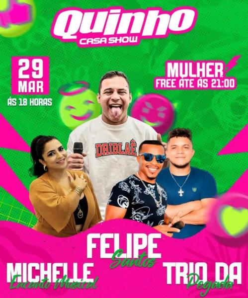 Felipe Santos, Michele Encanto Musical e Trio da Pegada