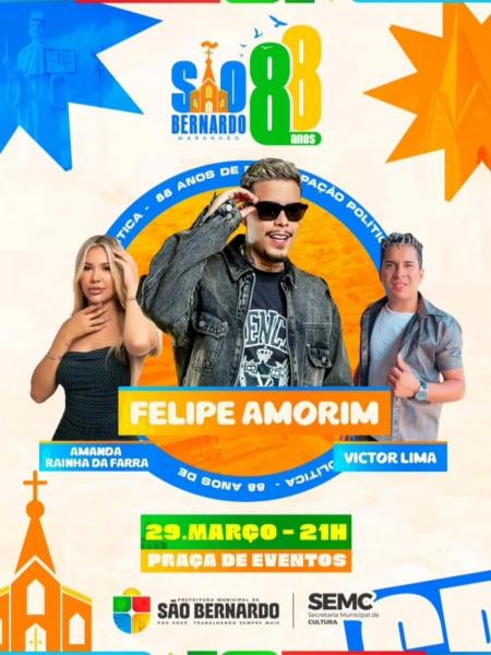 Felipe Amorim, Amanda Rainha da Farra e Victor Lima