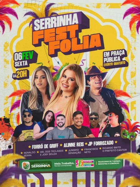 Forró de Griff, Alinne Reis e JP Forrozado - Serrinha Fest Folia 2026