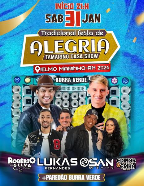 Lukas Fernandes, Roberio Silva, San & O Swinge Edinor & Erika - Festa de Alegria 2026