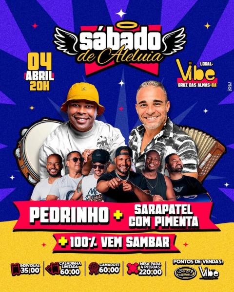 Pedrinho, Sarapatel com Pimenta e 100 Vem Sambar