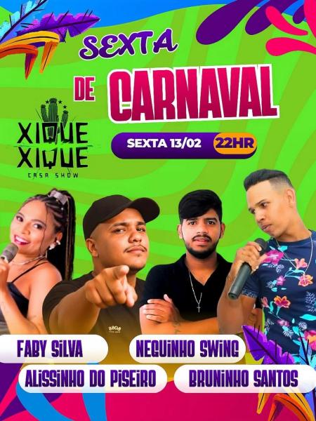 Faby Silva, Neguinho Swing, Alissinho do Piseiro e Bruninho Santos