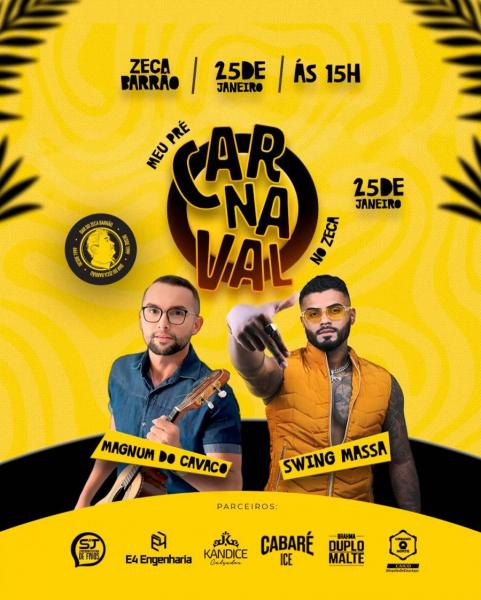 Mgnum do Cavaco e Swing Massa - Meu Pré Carnaval no Zeca 2026