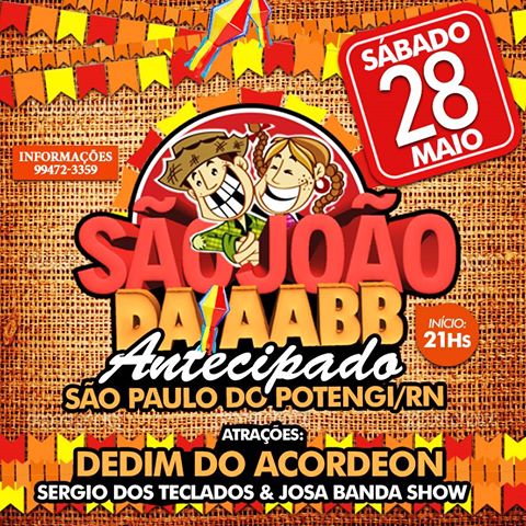 Dedim do Acordeon, Sérgio dos Teclado & Josa Banda Show - São João da AABB
