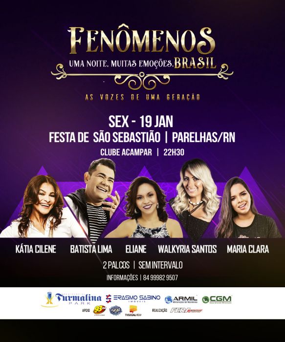Kátia Cilene, Batista Lima, Eliane, Walkyria Santos e Maria Clara