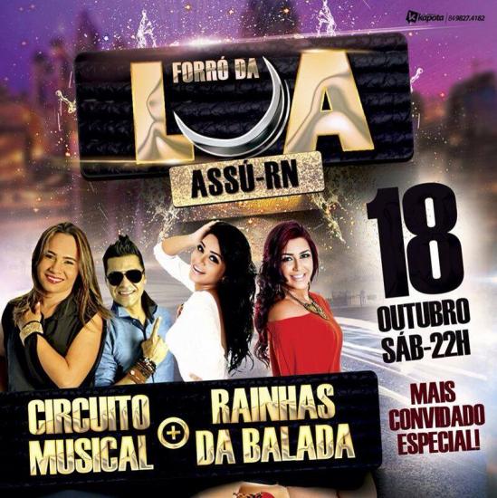 Circuito Musical e Rainhas da Balada - Forró da Lua